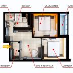 Апартаменты (Апартаменты с 2 спальнями), Апартаменты Hvalana