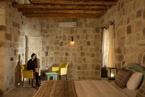 Двухместный (Двухместный номер Делюкс с 1 кроватью или 2 отдельными кроватями) отеля Acropolis Cave Suite, Ургюп