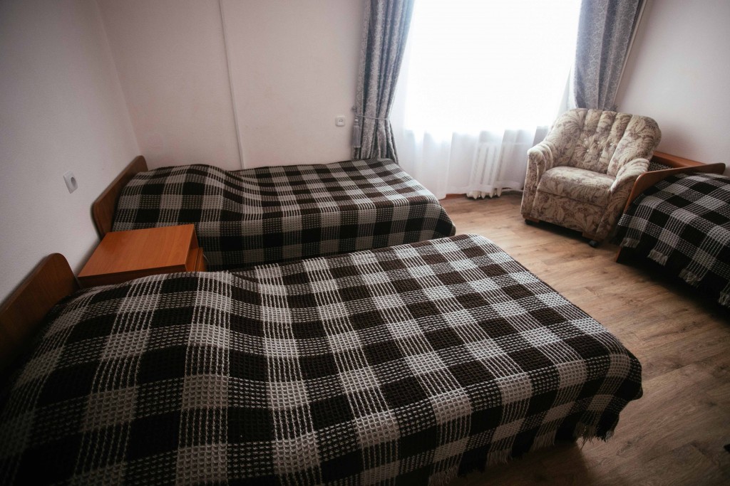 Номер с двумя кроватями в  гостинице Балаково. Гостиница Балаково