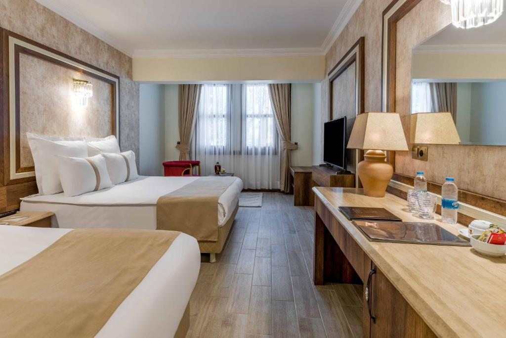 Двухместный (Стандартный двухместный номер с 1 кроватью или 2 отдельными кроватями) отеля Polat Thermal Hotel, Памуккале