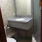 Ванная комната в гостинице ВМ-Центральная, Магадан