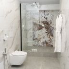 Просторная душевая кабинка