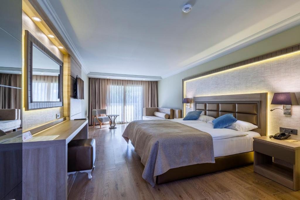 Двухместный (Стандартный двухместный номер с 1 кроватью или 2 отдельными кроватями) курортного отеля Samara Hotel Bodrum All Inclusive, Торба