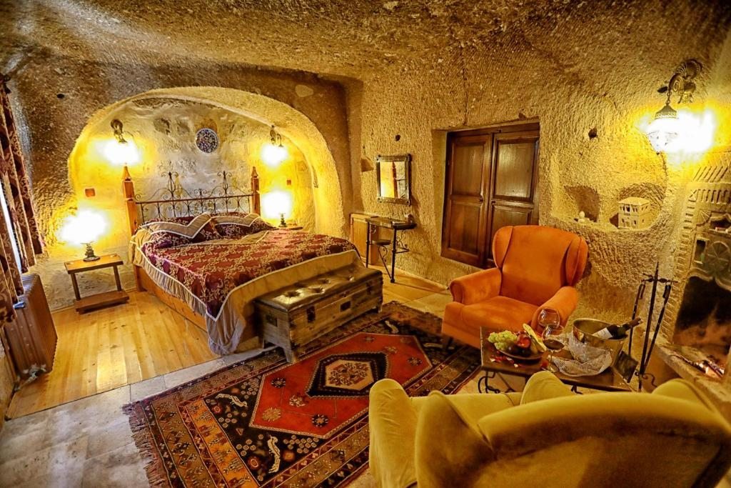 Двухместный (Двухместный номер Делюкс с 1 кроватью) отеля Traveller's Cave Hotel, Гереме