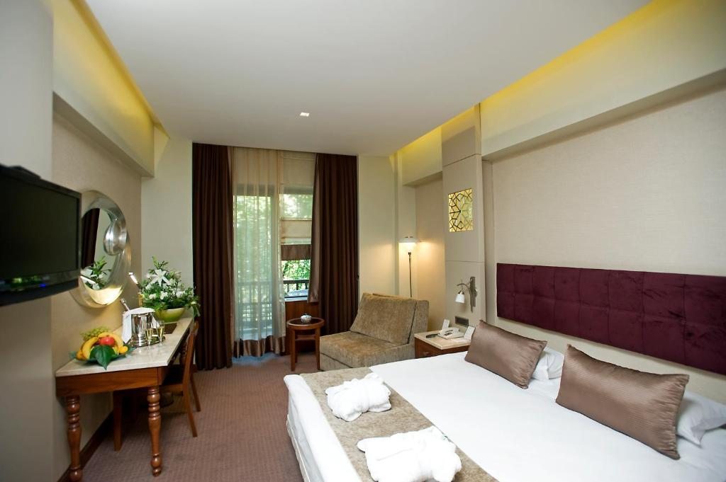 Двухместный (Стандартный двухместный номер с 1 кроватью или 2 отдельными кроватями) курортного отеля Kervansaray Thermal, Бурса