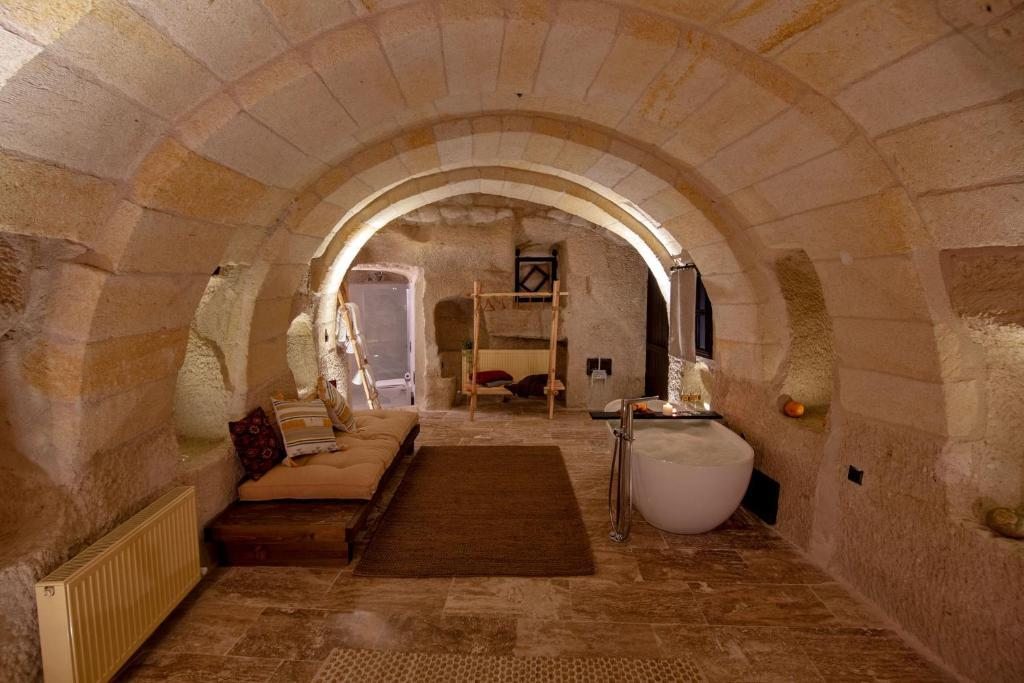 Двухместный (Двухместный номер Делюкс с 1 кроватью и ванной), Sato Cave Hotel Cappadocia