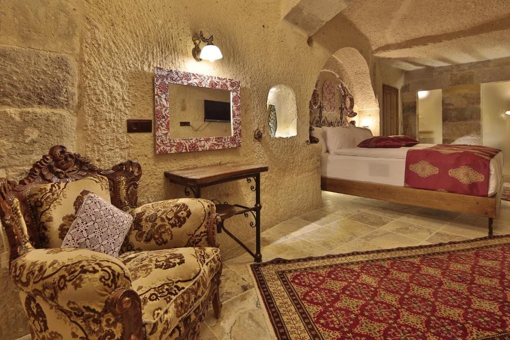 Двухместный (Двухместный номер Делюкс Cave с 1 кроватью и ванной) отеля Aren Cave Hotel, Гереме