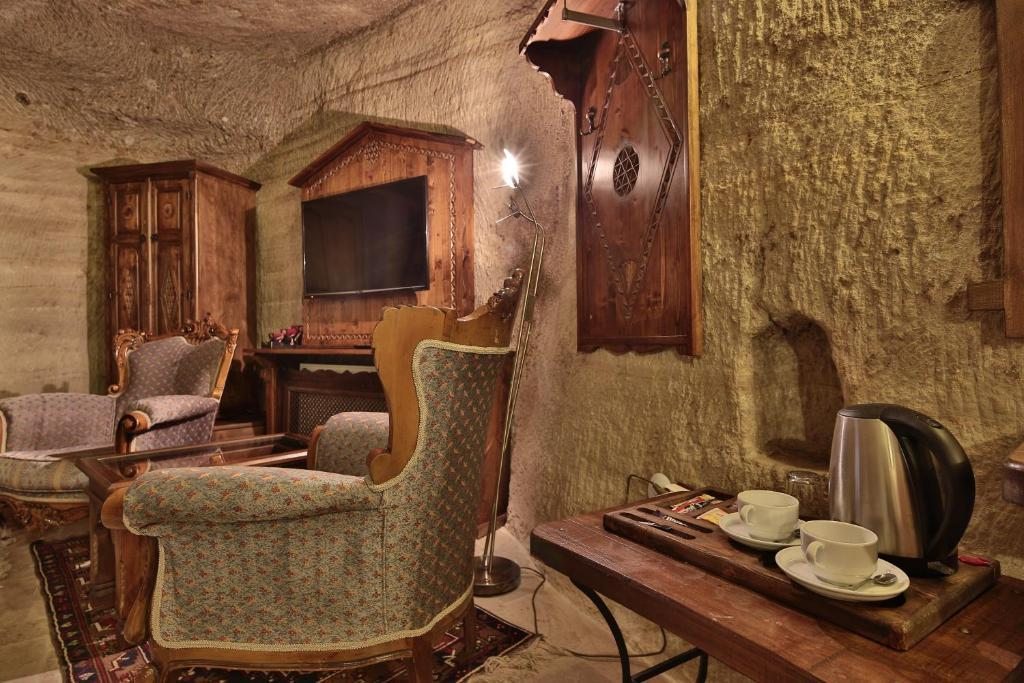 Двухместный (Люкс «Пещера Делюкс» с гидромассажной ванной), Chelebi Cave House Hotel