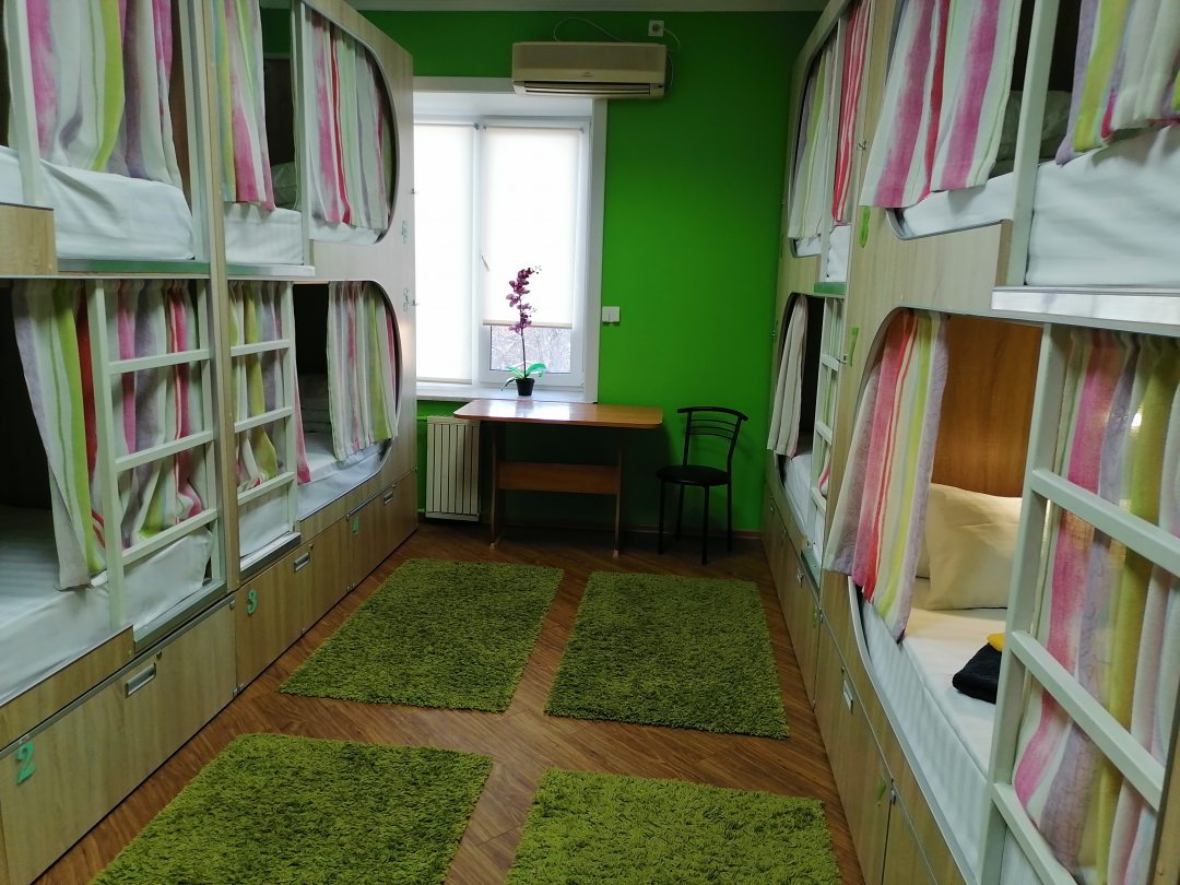 Восьмиместный (Койко-место в восьмиместном номере для мужщин) хостела Кают-компания, Хабаровск