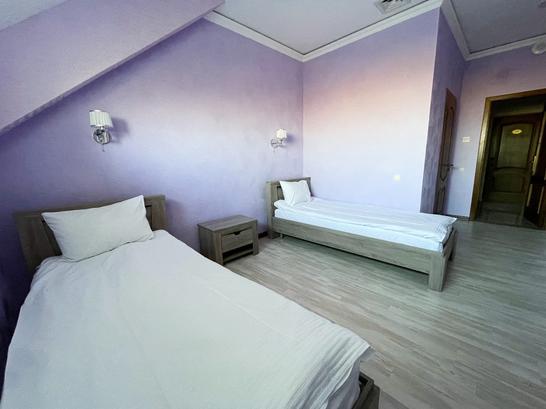 Двухместный (Двухместный номер делюкс с двумя раздельными кроватями) гостиницы Резиденция, Белгород
