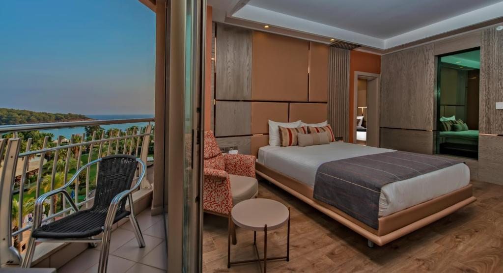 Двухместный (Стандартный двухместный номер с 1 кроватью и видом на море) отеля De Luxe Arycanda, Окурджалар