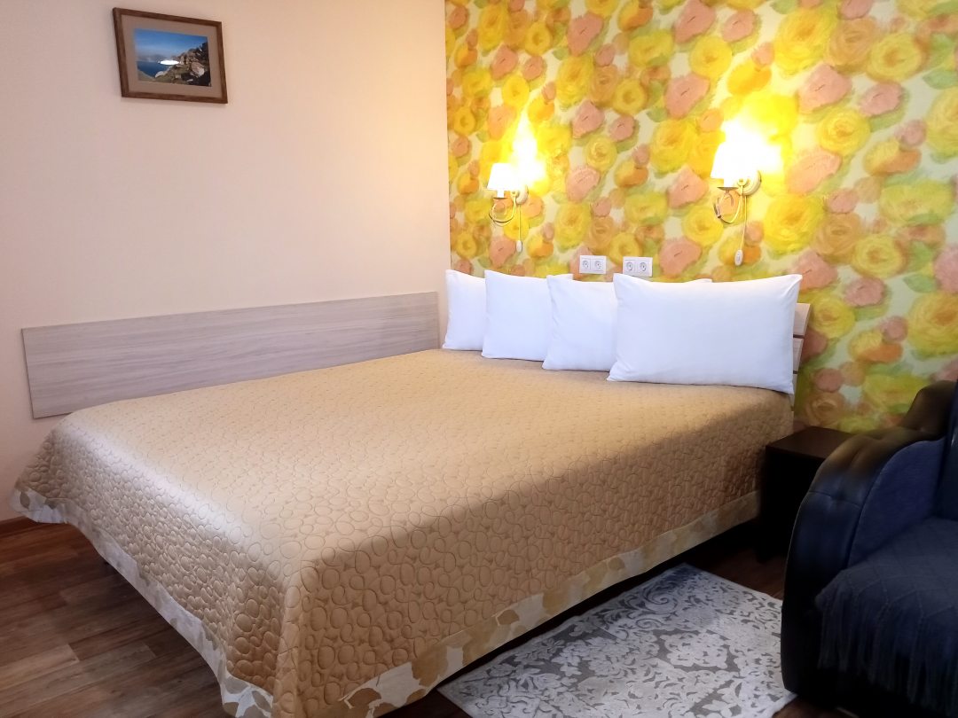 Двухместный (Стандартный номер с  двухспальной кроватью) отеля Модуль, Иркутск