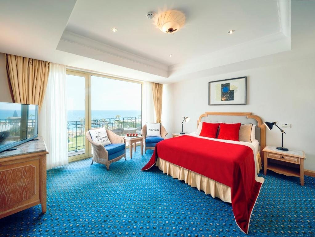 Двухместный (Стандартный двухместный номер с 1 кроватью или 2 отдельными кроватями, вид на море) курортного отеля Fantasia Hotel Deluxe Kemer - Ultra All Inclusive, Кемер