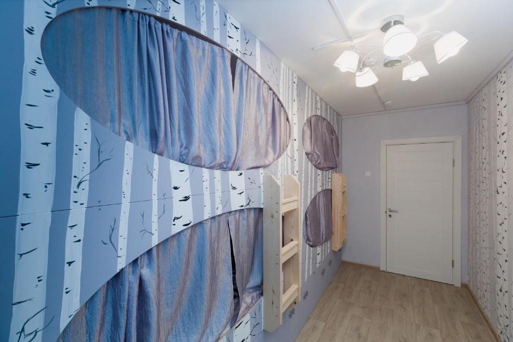 Четырехместный (Кровать в общем 4-местном номере для мужчин и женщин) хостела Малинка, Москва