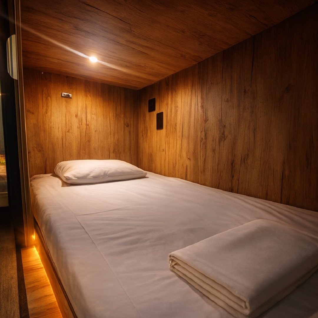 Восьмиместный капсульный номер