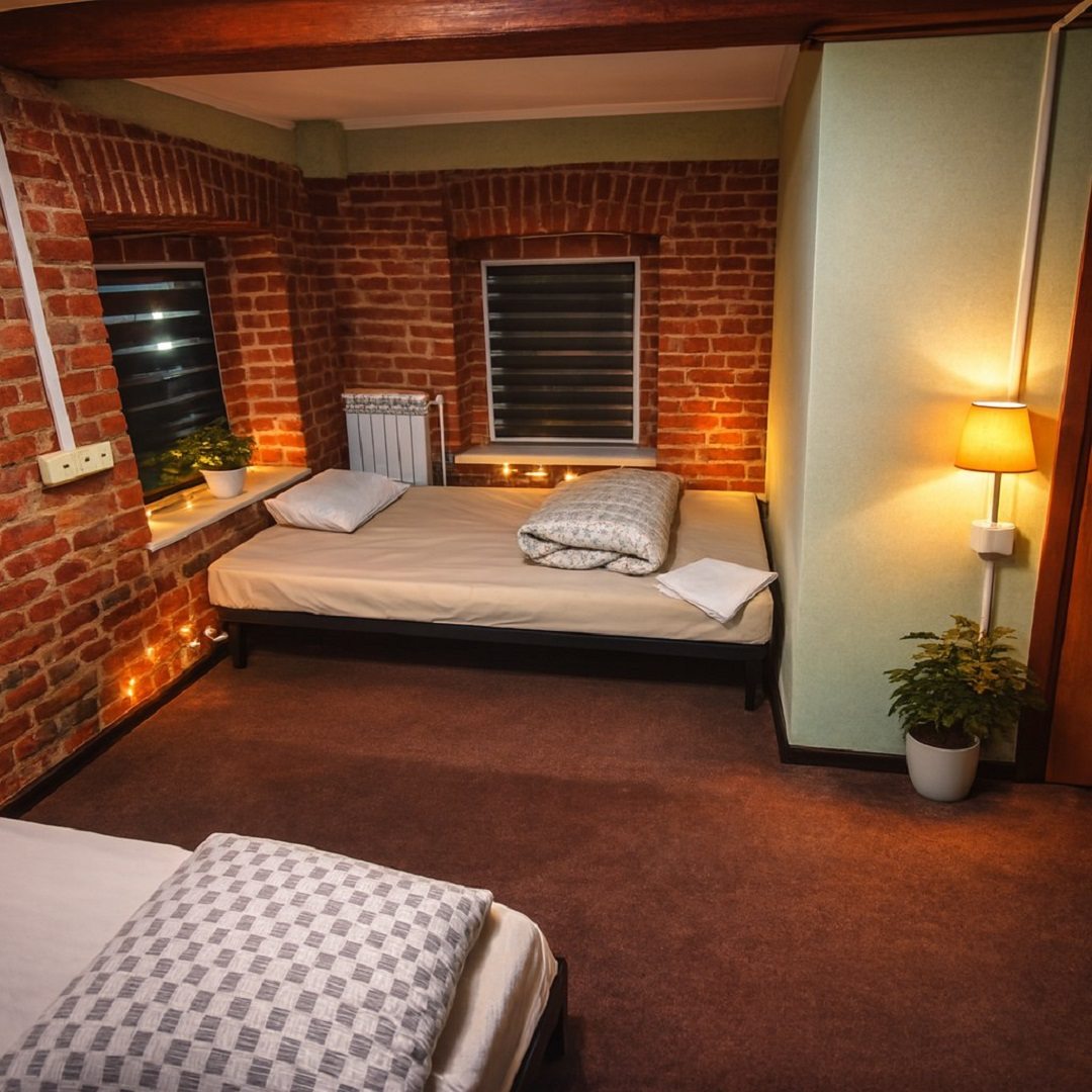 Двухместны номер с двумя кроватями.