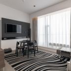 Одноместный (Номер Suite, с видом на реку - с двуспальной кроватью, диваном и ванной), Отель Novotel
