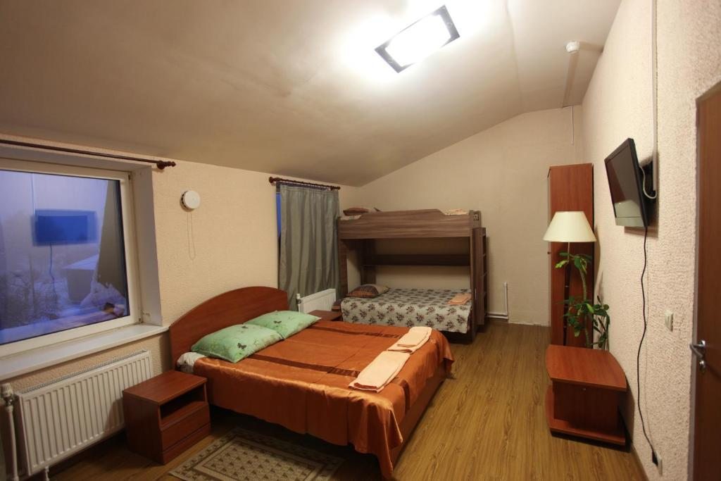 Двухместный (Большой двухместный номер с 1 кроватью) мотеля Пушной