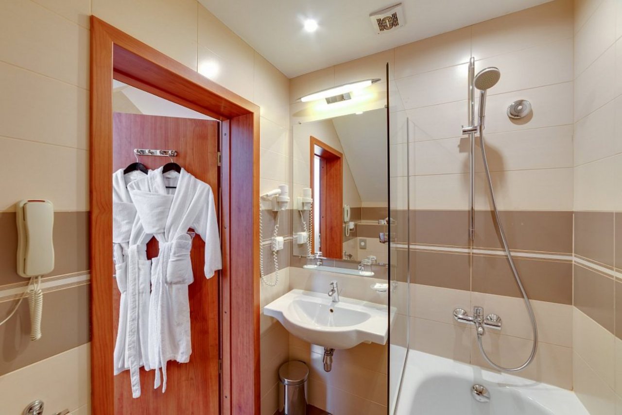 Двухместный (Комфорт мансардный с двуспальной кроватью), Гостиница Новый Петергоф