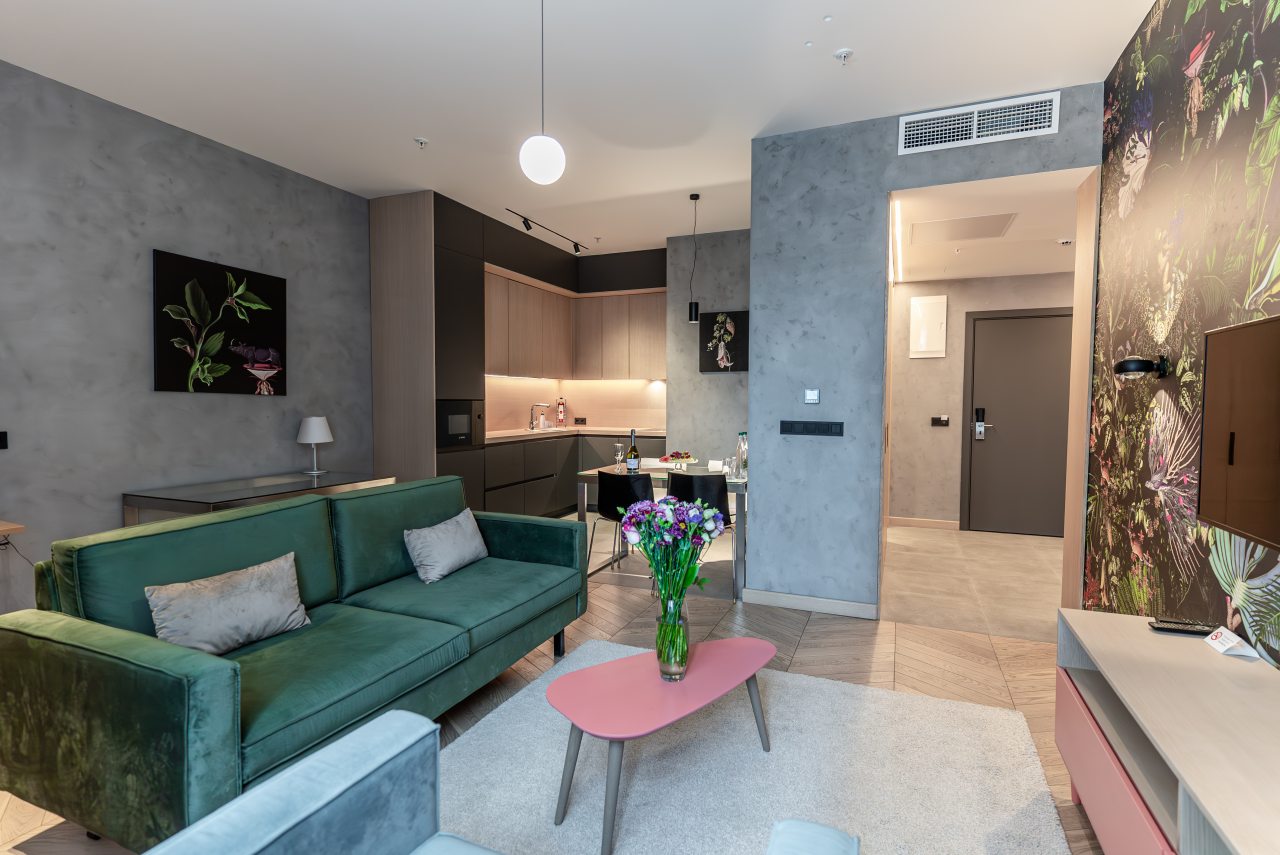 Двухместный (Премиум Апартаменты с одной спальней), Апарт-отель Mamaison All-Suites Spa Hotel Pokrovka