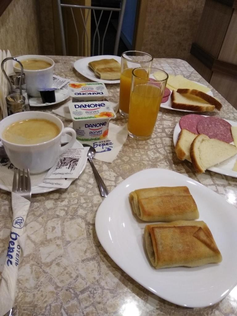Континентальный завтрак, Мини-отель Берег