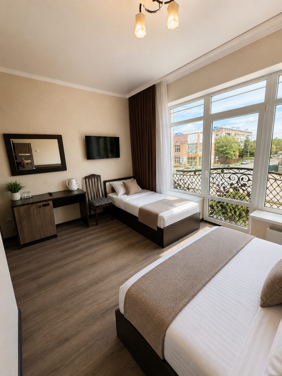 Трехместный (Номер с двуспальной кроватью), Гостиница Park Hotel