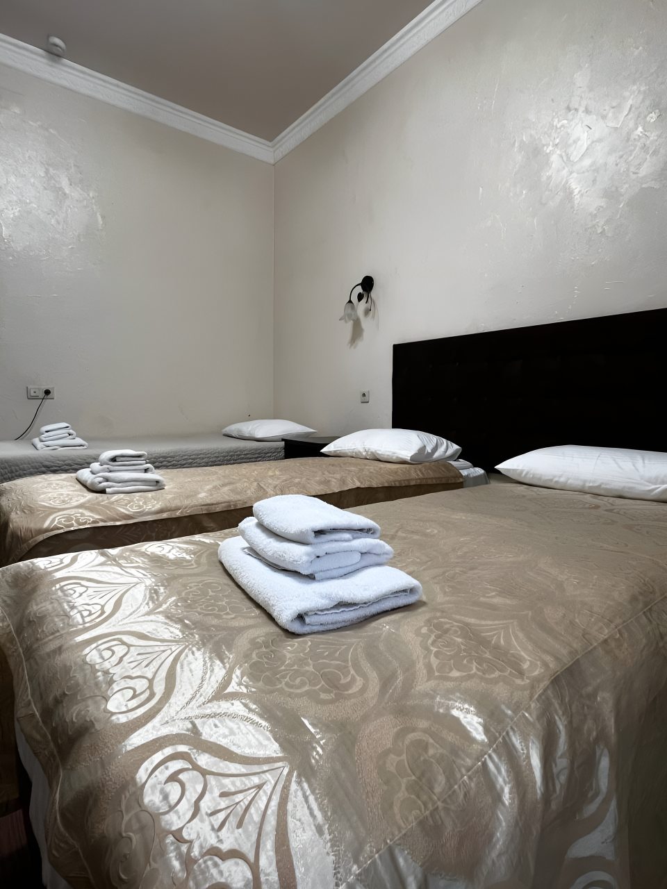 Трёхместный и более (Стандарт с тремя раздельными кроватями) отеля Бостан, Домбай