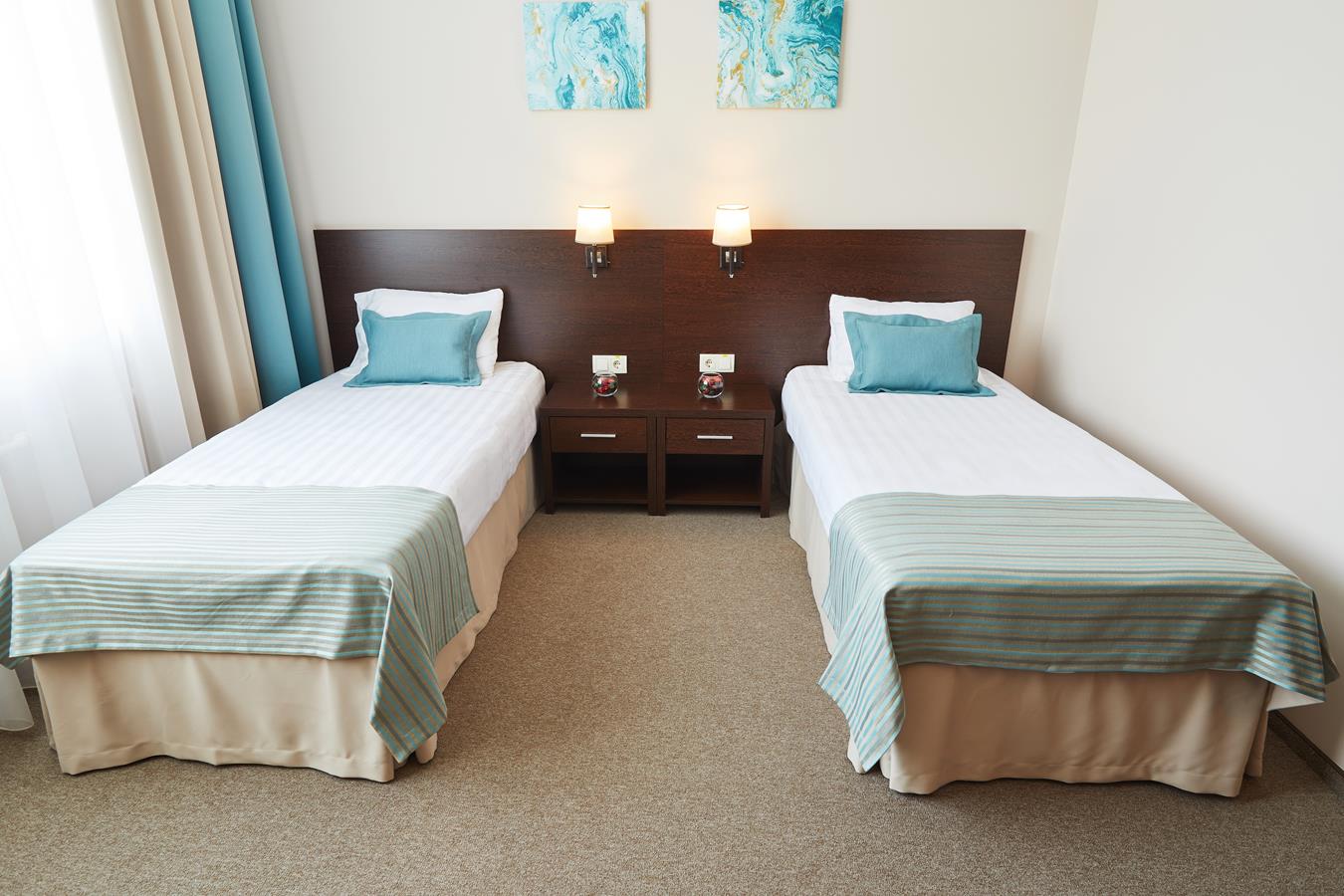 Двухместный (Стандарт с раздельными кроватями 90 см) гостиницы Тулица, Тула