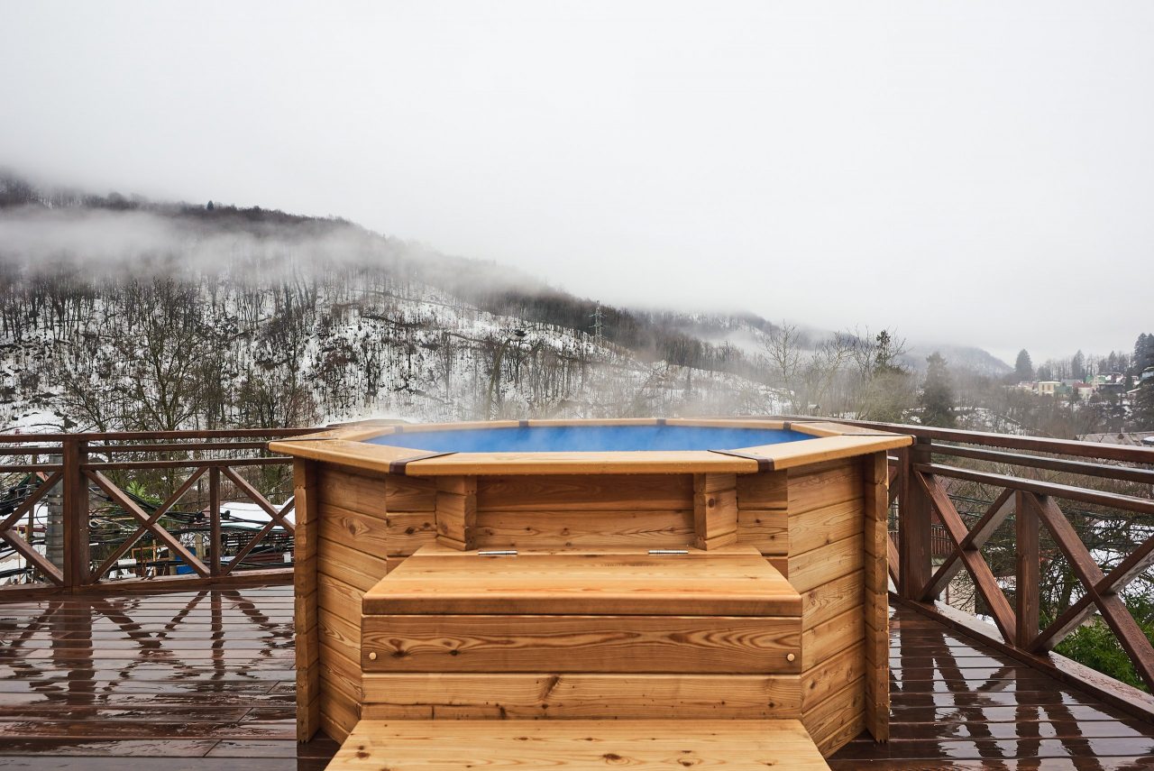 Купальня на открытом воздухе, Гостевой дом Alm Hotel