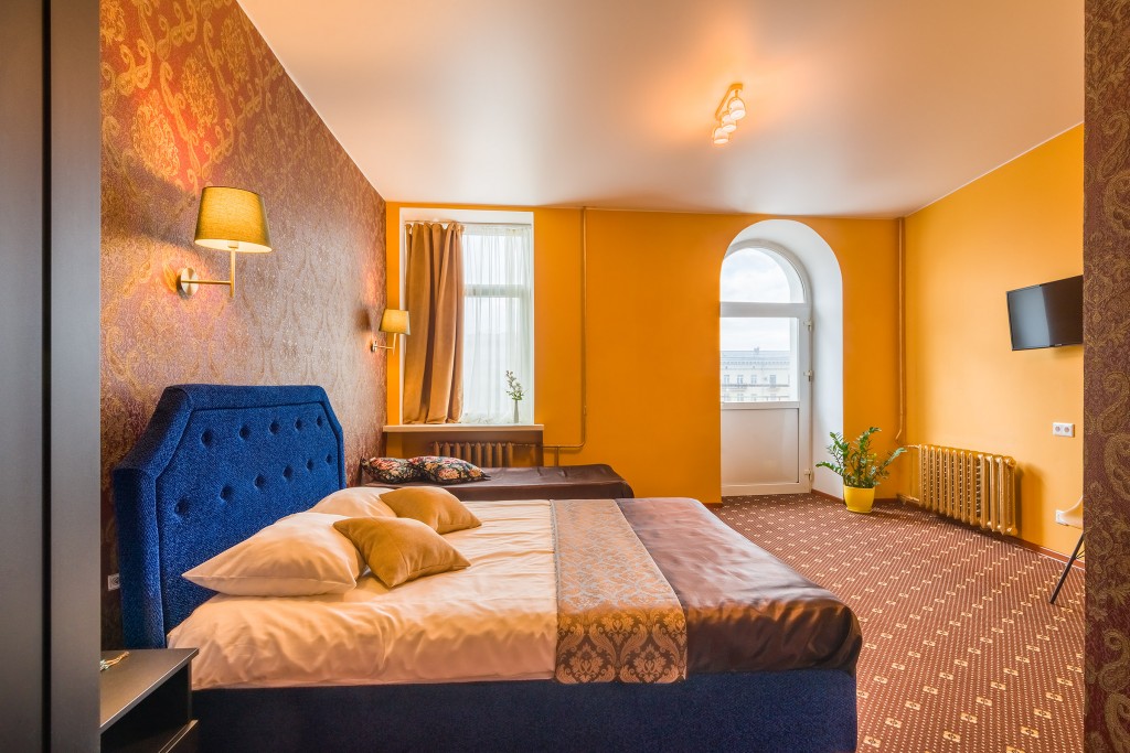 Двухместный (Улучшенный, С 1 кроватью или 2 отдельными кроватями) отеля Апельсин Чистые пруды, Москва