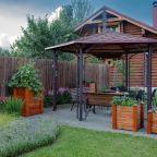 Сад, Гостевой дом Усадьба Веранда