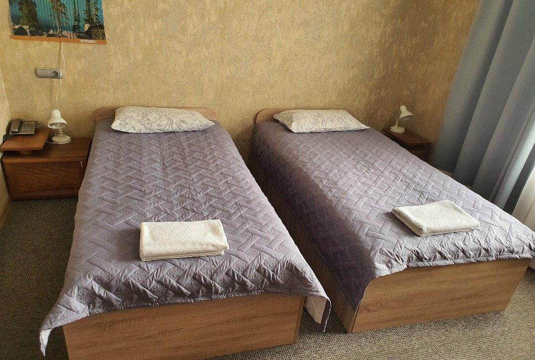 Двухместный (Номер 3. Первая категория (стандарт). Однокомнатный номер с двумя раздельными односпальными кроватями. По желанию гостей две кровати могут трансформироваться в одну большую кровать.) гостевого дома Орион, Калининград