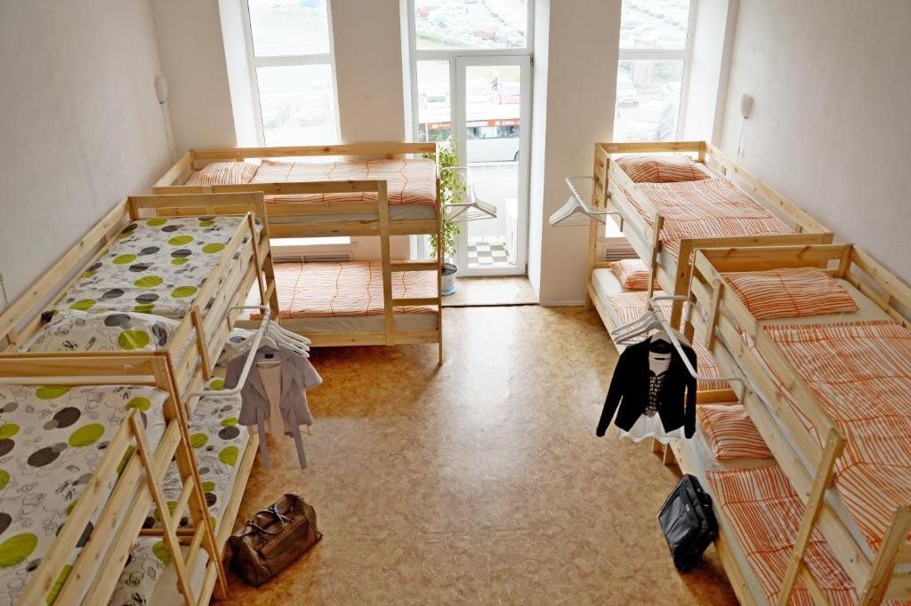 Номер (Спальное место на двухъярусной кровати в 12-местном общем номере для женщин) хостела Антилопа, Владивосток