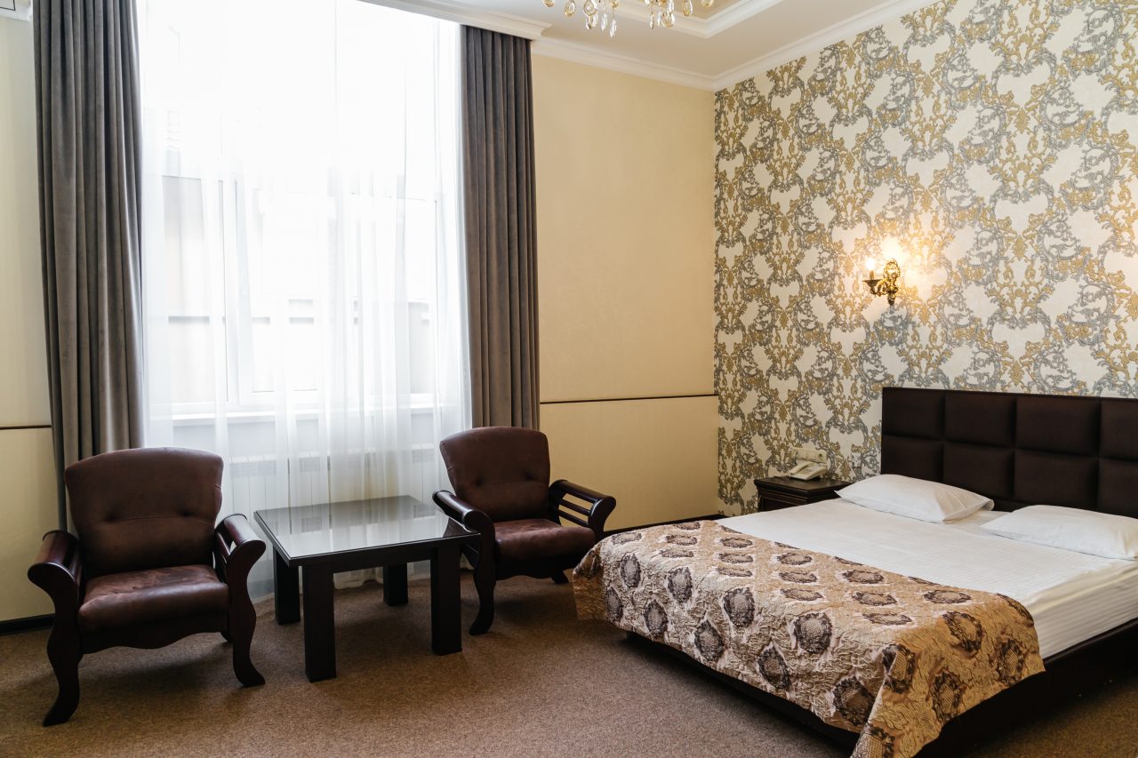 Двухместный (Двухместный номер бизнес-класса с 1 кроватью) гостиницы Gold Star, Пятигорск