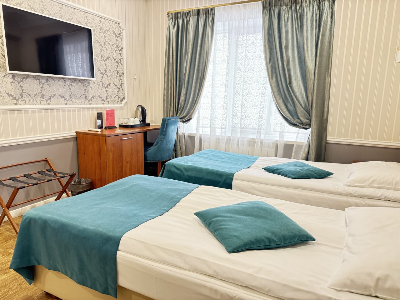 Двухместный (Двухместный номер с 2 отдельными кроватями) отеля Маркелл, Москва