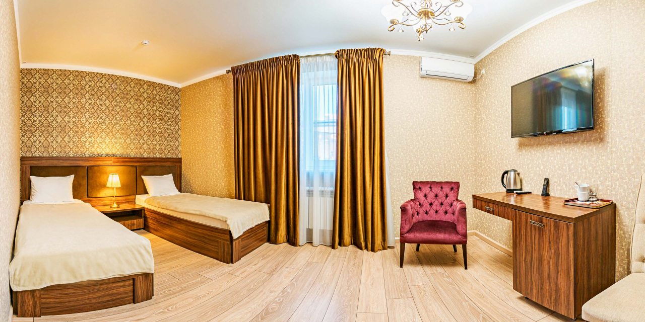 Двухместный (Стандарт 2х местный раздельные кровати) отеля Саквояж, Аксай