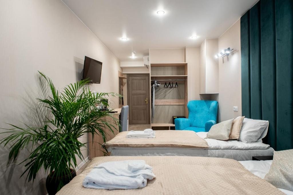 Двухместный (Двухместный номер «Комфорт» с 1 кроватью или 2 отдельными кроватями) мини-отеля Amigo by ACADEMIA, Санкт-Петербург
