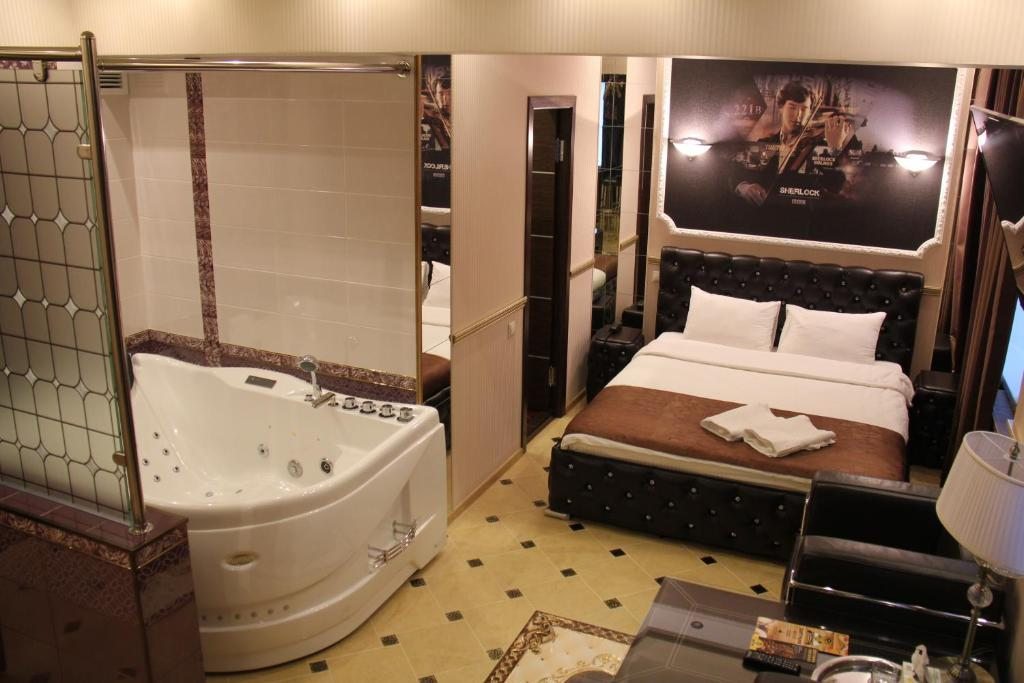 Двухместный (Двухместный номер с 1 кроватью и гидромассажной ванной) отеля Тема, Москва