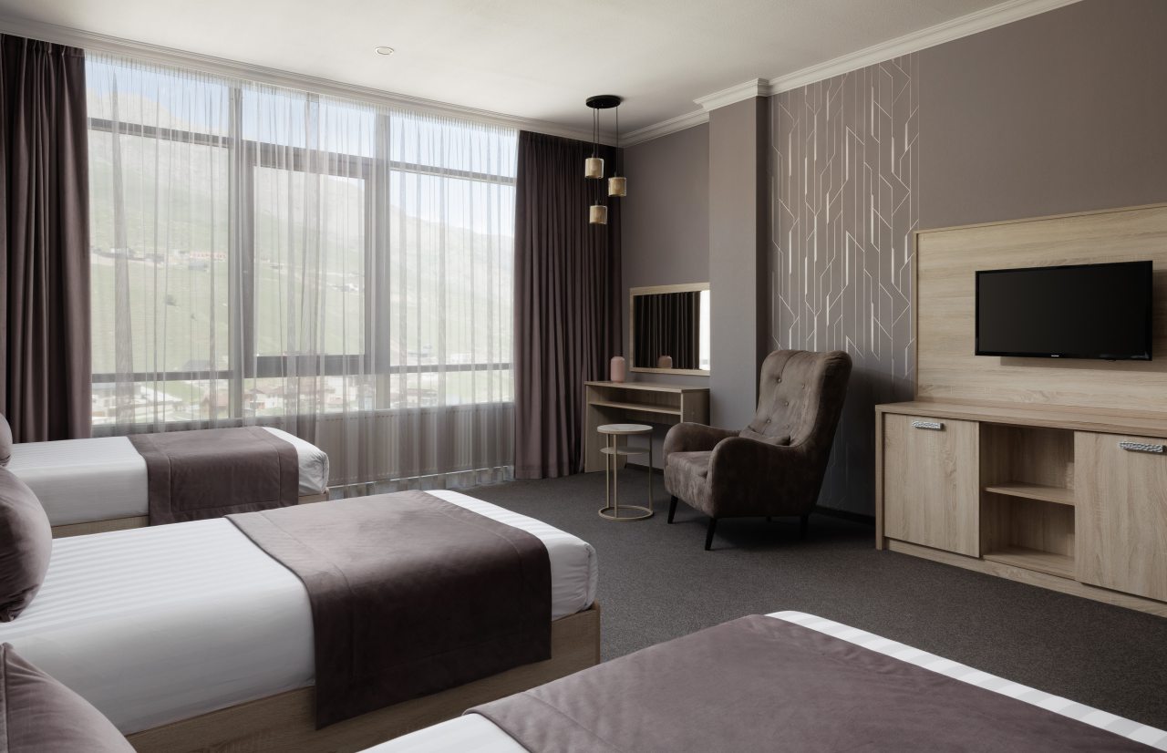 Трехместный (Делюкс трехместный), Отель Роза Ветров Фиагдон