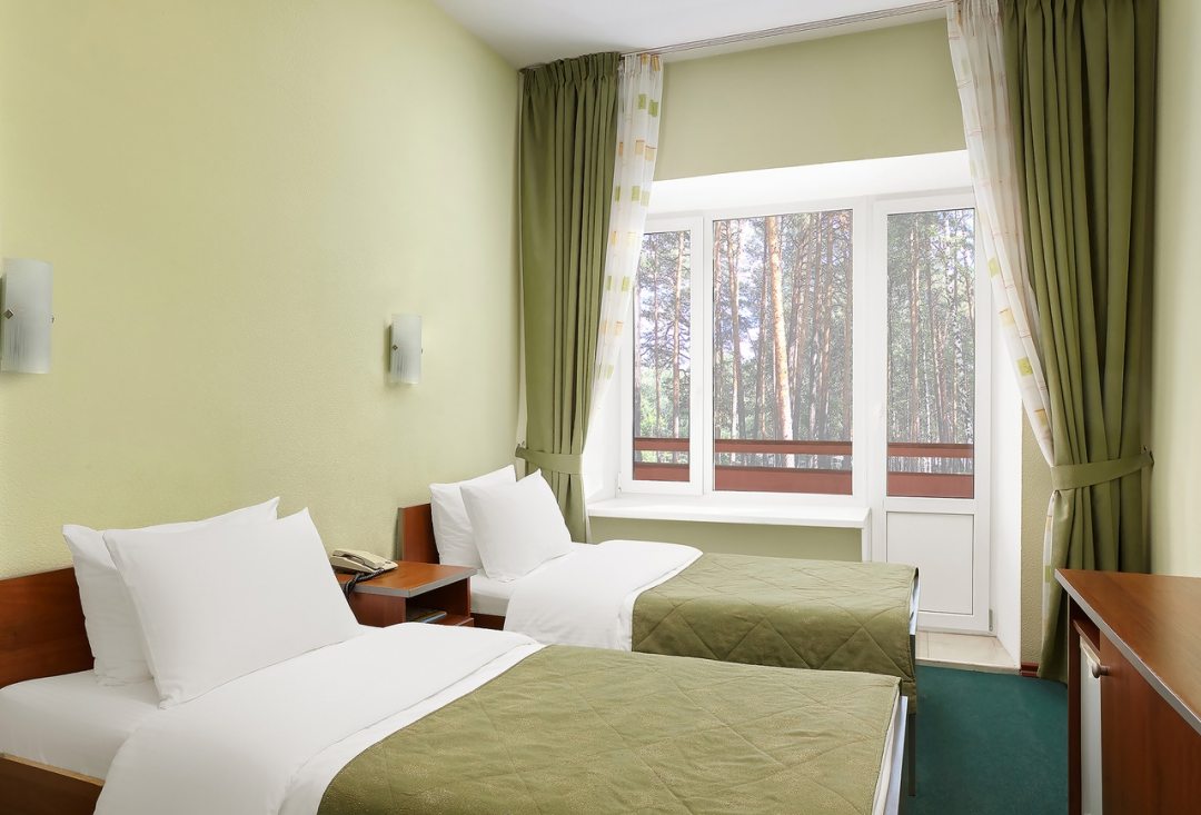 Двухместный (Стандарт с раздельными кроватями) курортно-оздоровительного комплекса Семейный курорт Утес, Чебаркуль