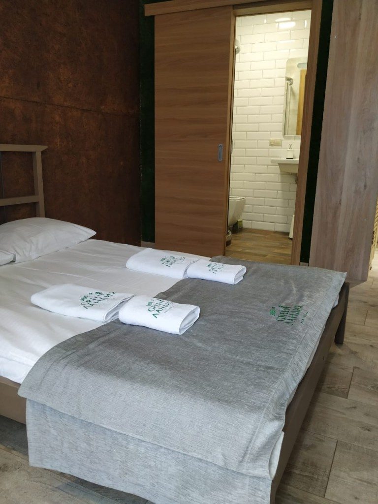 Двухместный (Стандарт mini №2) эко-отеля Green Ландия, Манжерок