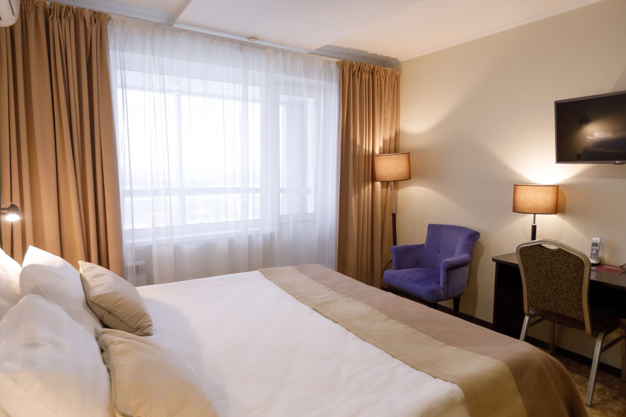 Двухместный (Улучшенный номер с 1 кроватью), Отель Панорама