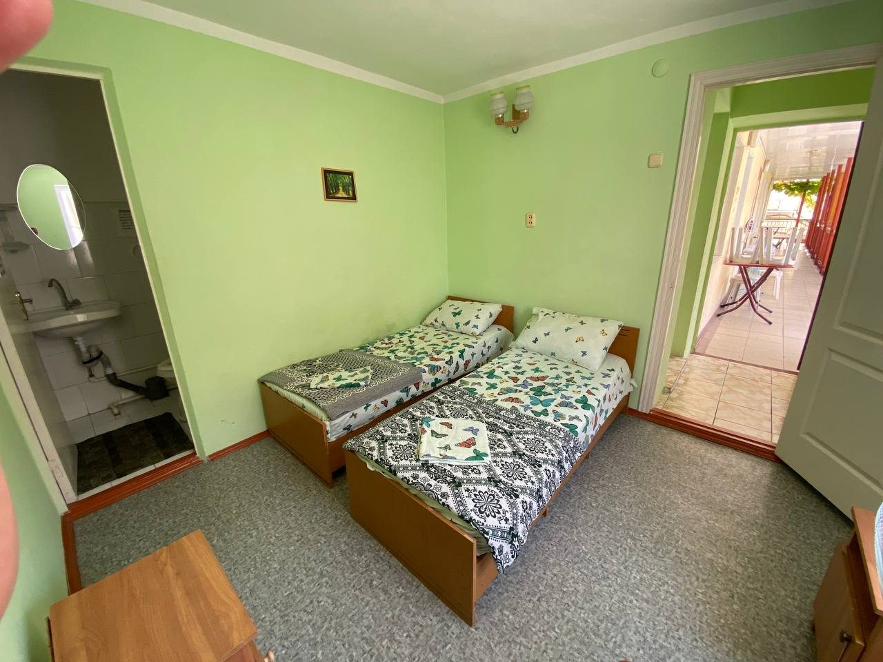 Двухместный (Бюджетный двухместный номер с 2 отдельными кроватями) гостевого дома Екатерина на Новороссийской, Анапа
