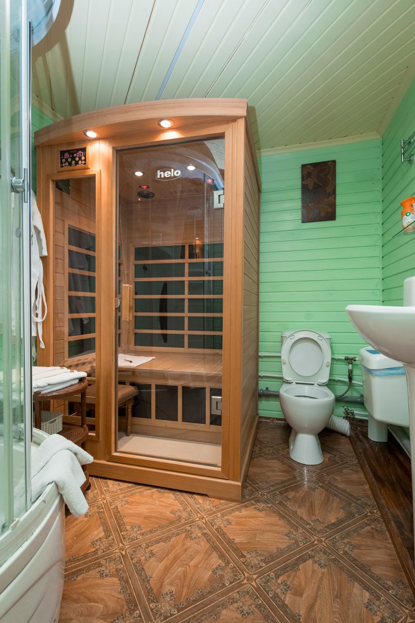 Инфракрасная сауна в номере на первом этаже
