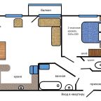 Апартаменты (Апартаменты с 1 спальней), Апартаменты 2-х комнатная квартира с 1 спальней в центре города