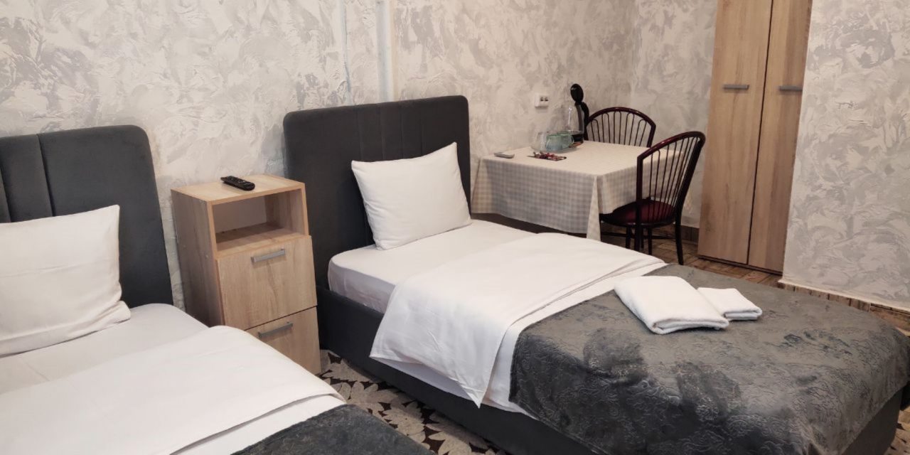 Двухместный (Номер с 2 отдельными кроватями и ванной комнатой), Отель Моё Море