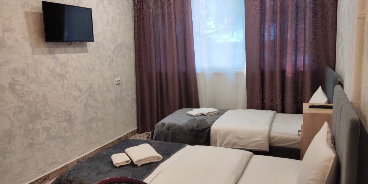 Двухместный (Номер с 2 отдельными кроватями и ванной комнатой), Отель Моё Море