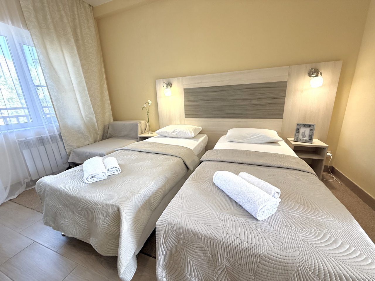 Двухместный (Двухместный комфорт с балконом), Гостевой дом Коралловый Риф