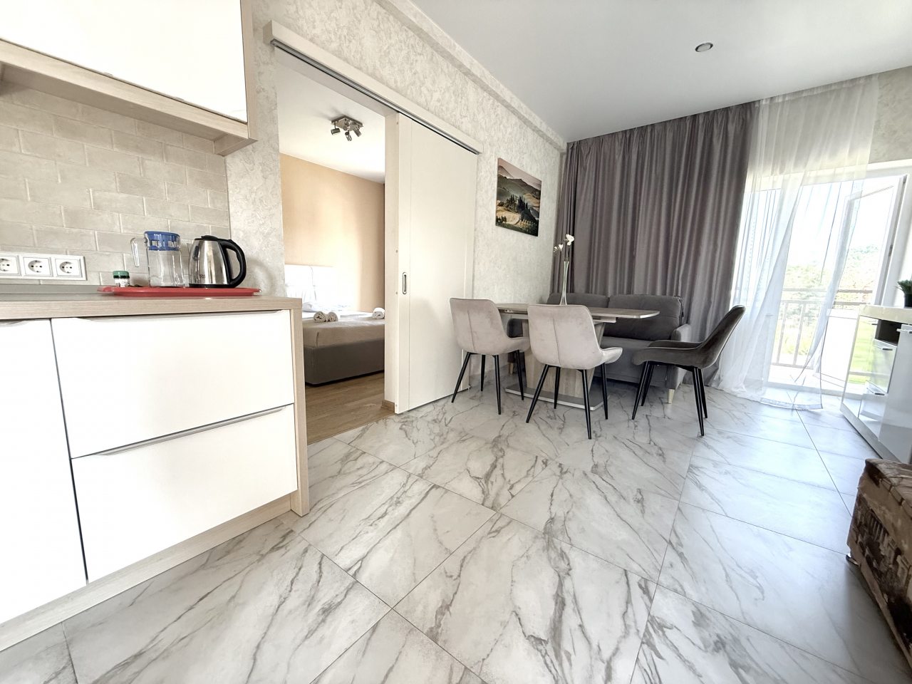 Апартаменты (Апартаменты с кухней и 2мя балконами), Гостевой дом Коралловый Риф