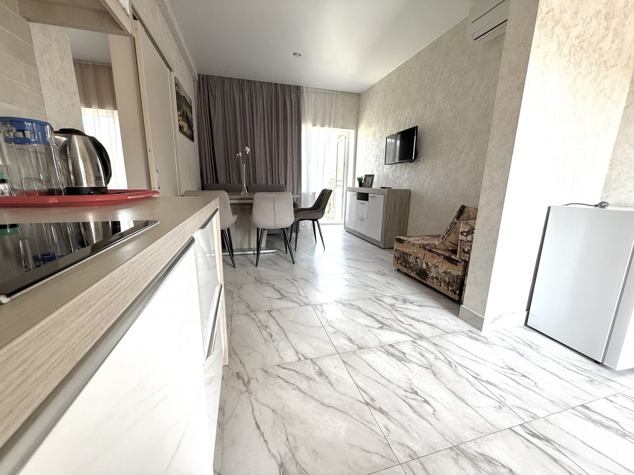 Апартаменты (Апартаменты с кухней и 2мя балконами), Гостевой дом Коралловый Риф